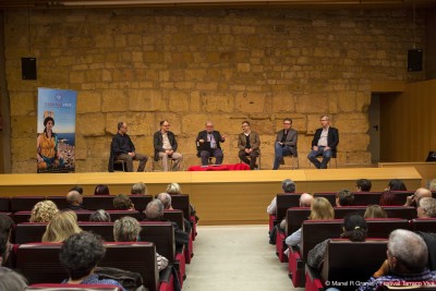 D'esquerra a dreta, Josep Maria Palet, Jesús Carruesco, Magí Seritjol, Ricardo Mar, Enric Calpena i Joaquin Ruiz de Arbulo (foto: Manel Granell)