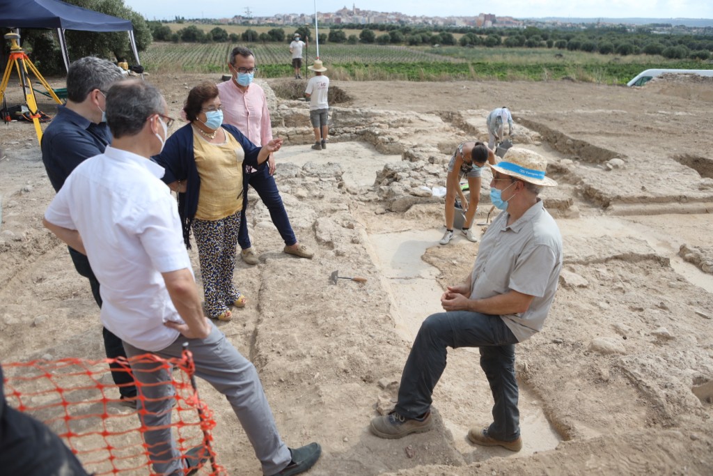 Visita institucional al jaciment de Mas dels Frares, juliol 2020. Foto: Alba Mariné.