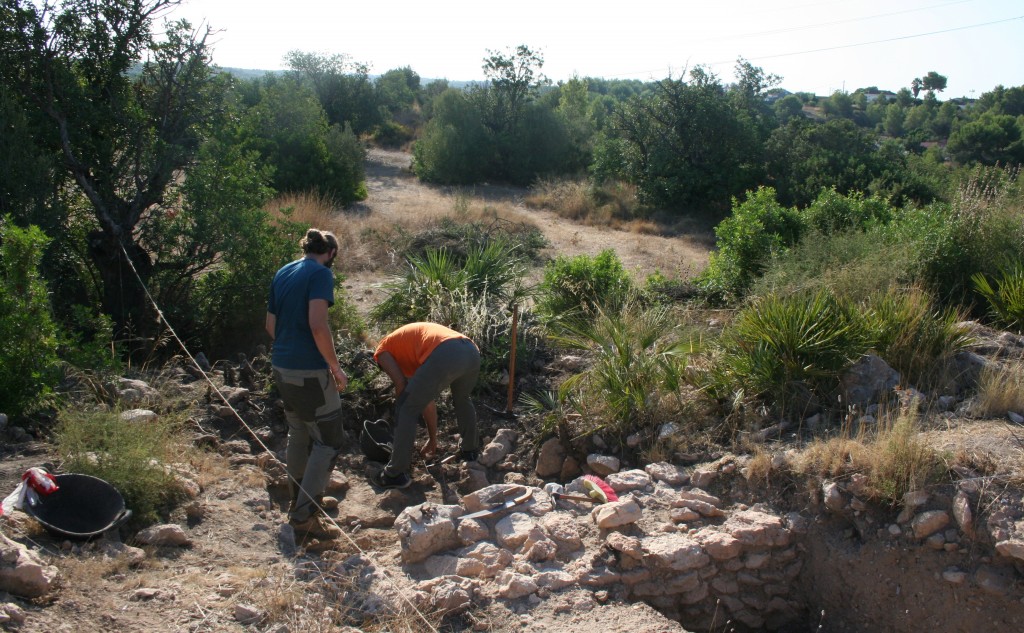 Treballs d'excavació arqueològica al jaciment de València "la Vella" (2020). Foto: ICAC.