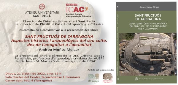 Invitacio_presentacio llibre_sant_Fructuos_Andreu Muñoz_Sant Pacia
