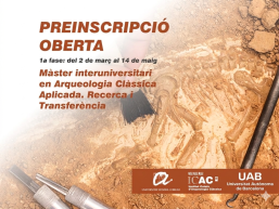 Preinscripció Màster