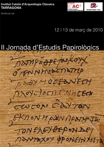 II Jornada d'Estudis Papirològics