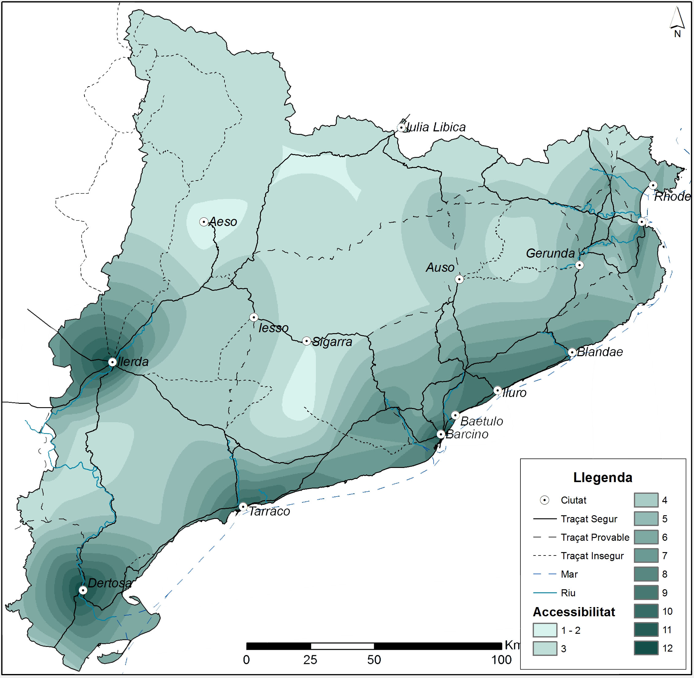 Anàlisi de l'accessibilitat del territori català